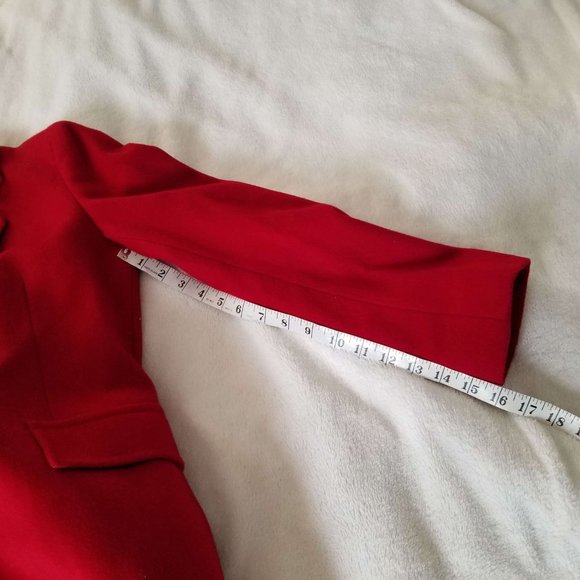 Vintage Wells & Coverly Red Wool Coat - Picture 14 of 16